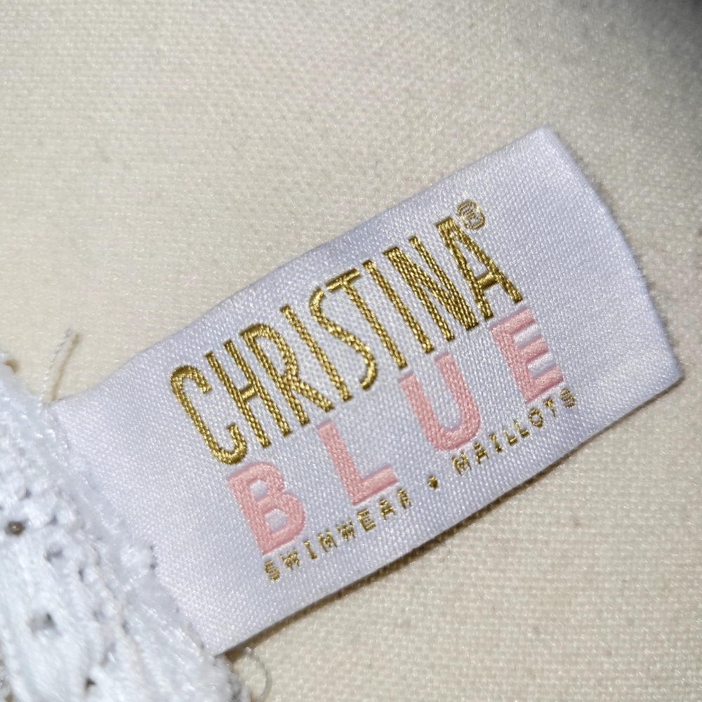 NEW Christina Blue Lace Swimwear  L-XL - Picture 2 of 7